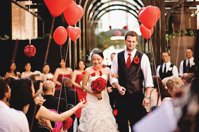 декор свадьбы воздушными шарами