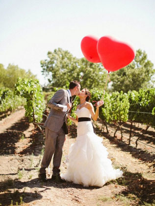 декор свадьбы воздушными шарами