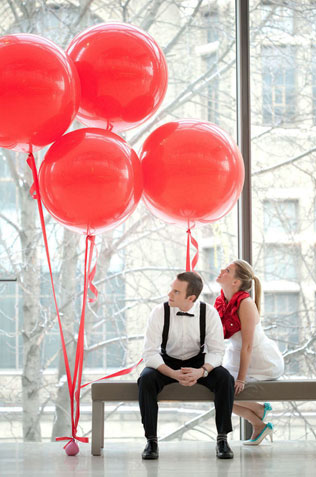 декор свадьбы воздушными шарами