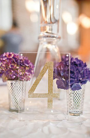 Свадьба в деталях: прозрачное акриловое стекло 