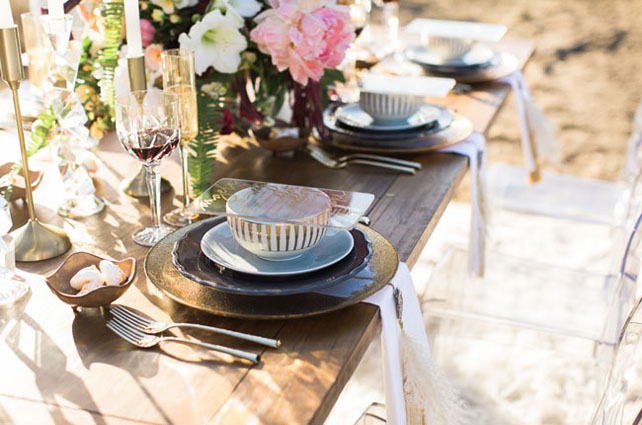 Свадьба в деталях: прозрачное акриловое стекло 