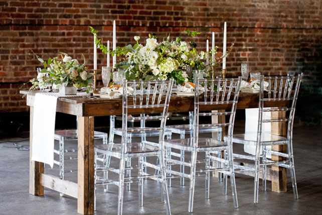 Свадьба в деталях: прозрачное акриловое стекло 