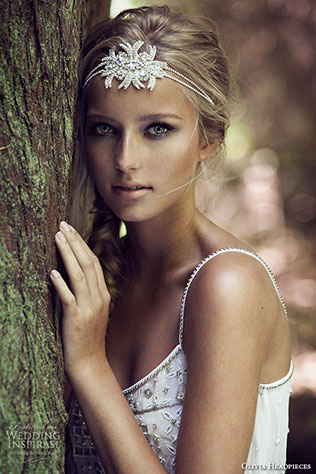 украшения для прически невесты Olivia Headpieces
