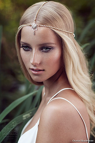 украшения для прически невесты Olivia Headpieces