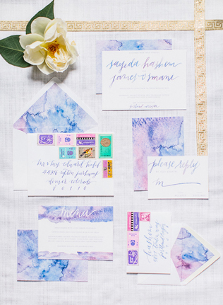 Свадебное вдохновение: 35 самых красивых акварельных приглашений 