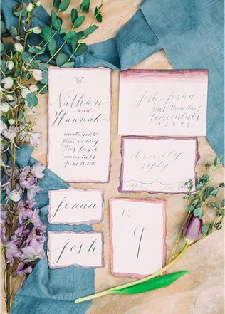 Свадебное вдохновение: 35 самых красивых акварельных приглашений 