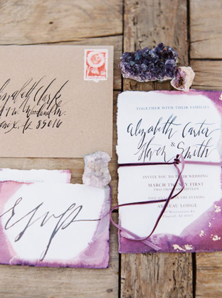 Свадебное вдохновение: 35 самых красивых акварельных приглашений 