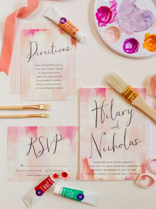 Свадебное вдохновение: 35 самых красивых акварельных приглашений 