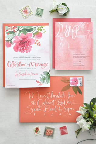 Свадебное вдохновение: 35 самых красивых акварельных приглашений 