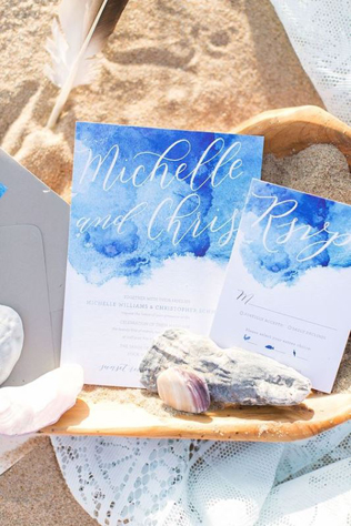 Свадебное вдохновение: 35 самых красивых акварельных приглашений 