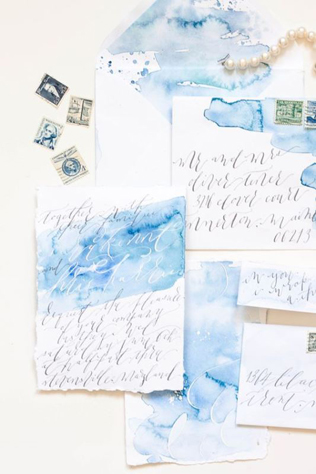 Свадебное вдохновение: 35 самых красивых акварельных приглашений 