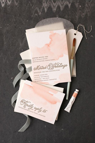 Свадебное вдохновение: 35 самых красивых акварельных приглашений 