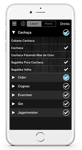 приложение для мобильного телефона по выбору алкоголя