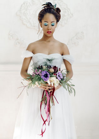 весенняя фотосессия невесты, образ невесты