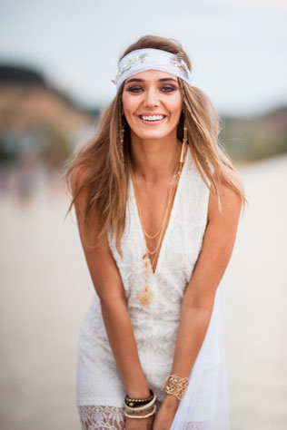 Фотопроект Art-wedding Hippy, образ невесты