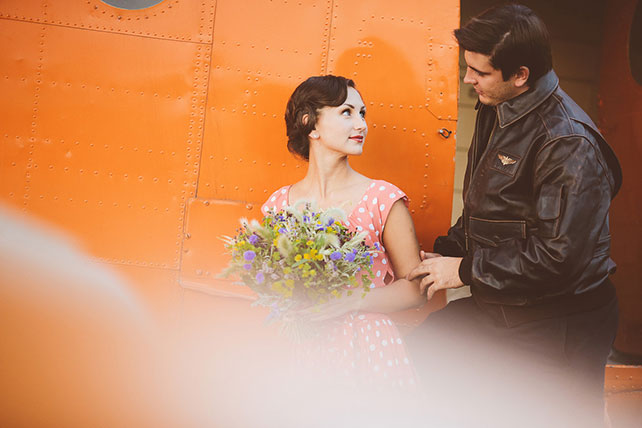 свадьба-реалити «Авиаторы», фотосессия на аэродроме