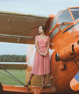 свадьба-реалити «Авиаторы», фотосессия на аэродроме