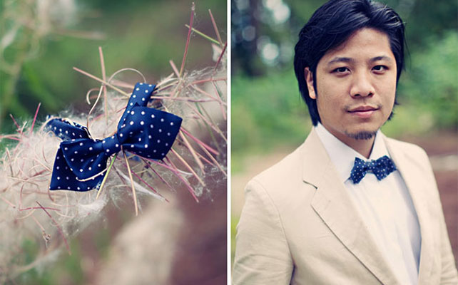 Галстук-бабочка в цвет свадьбы