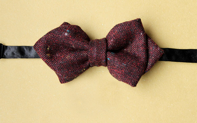 Галстук-бабочка с заостренными концами 