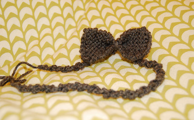 Галстук-бабочка с прямоугольными концами 