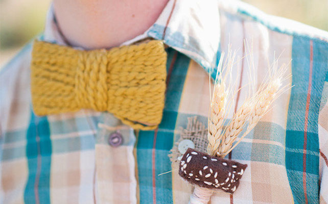 Галстук-бабочка с прямоугольными концами 