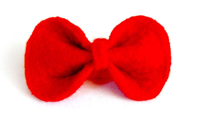 Галстук - бабочка из фетра для жениха и друзей жениха 