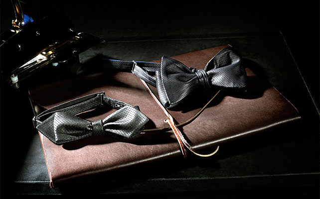 Кожаная бабочка для жениха и друзей жениха 