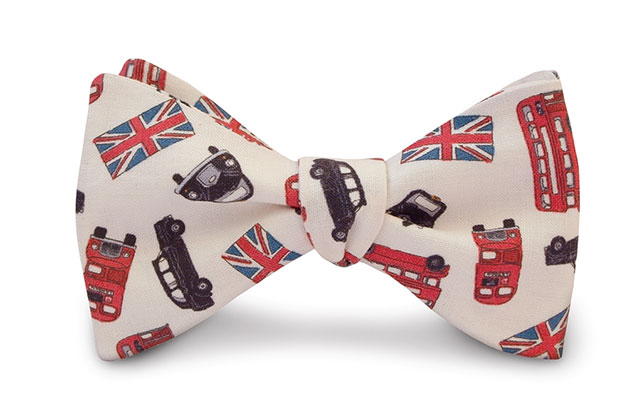 Галстук-бабочка в английском стиле свадьбы