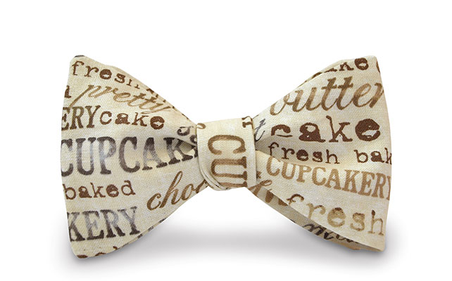 Галстук-бабочка для свадьбы в кофейной тематике 