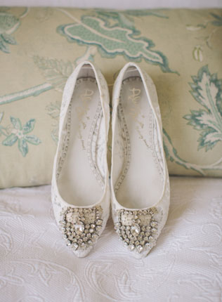 Свадебный стиль: балетки для невесты 