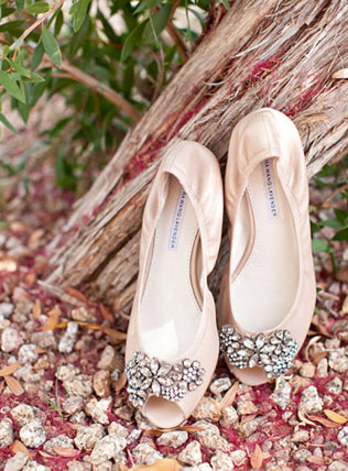 Свадебный стиль: балетки для невесты 