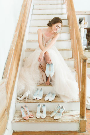 Свадебный стиль: балетки для невесты 