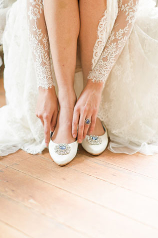 Свадебный стиль: балетки для невесты 