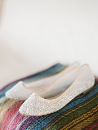 Свадебный стиль: балетки для невесты 