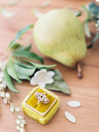 Стильные детали: бархатные коробочки для колец 