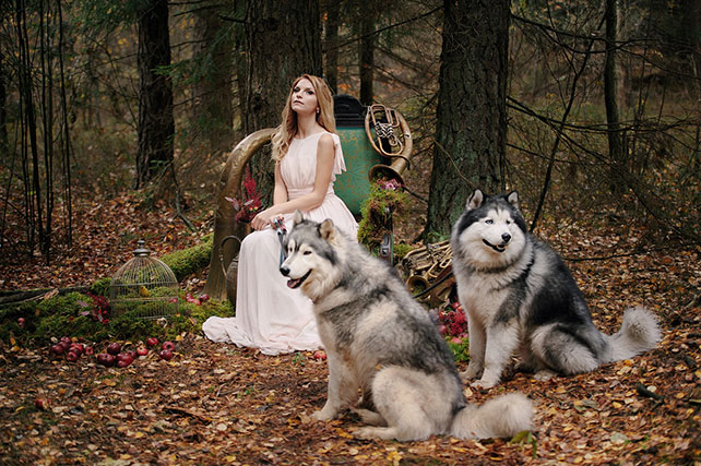 Фотопроект Blogger Bride, стиль бохо, в лесу, лайки, невеста