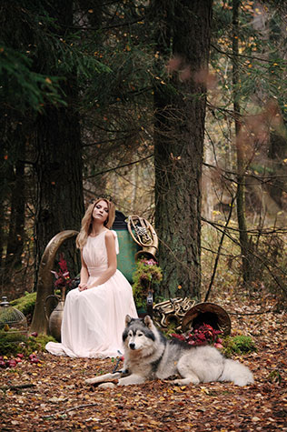 Фотопроект Blogger Bride, стиль бохо, в лесу, лайки, невеста