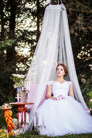 Фотопроект Blogger Bride. Часть 2, невеста под балдахином