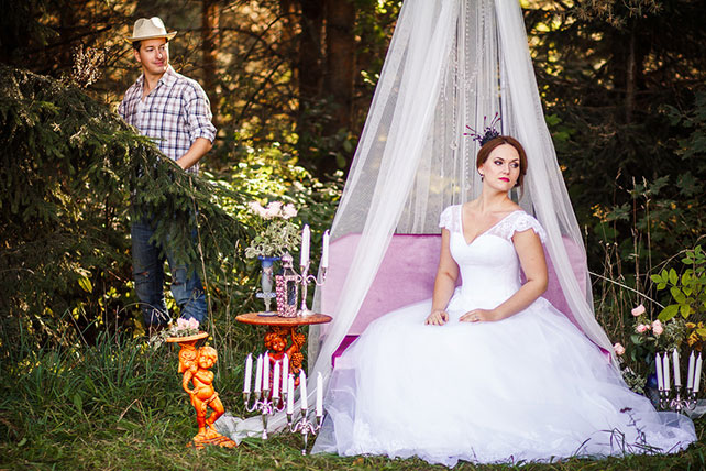 Фотопроект Blogger Bride. Часть 2, невеста-принцесса и жених-пастух