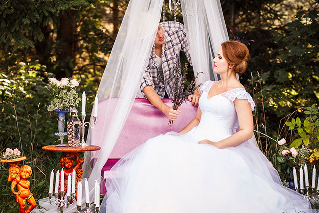 Фотопроект Blogger Bride. Часть 2, невеста-принцесса и жених-пастух