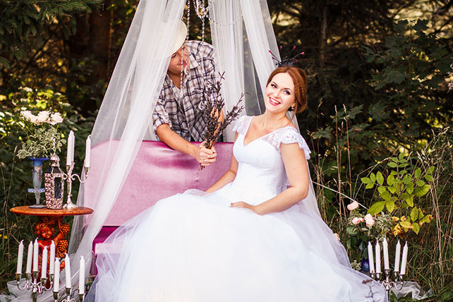 Фотопроект Blogger Bride. Часть 2, невеста-принцесса и жених-пастух