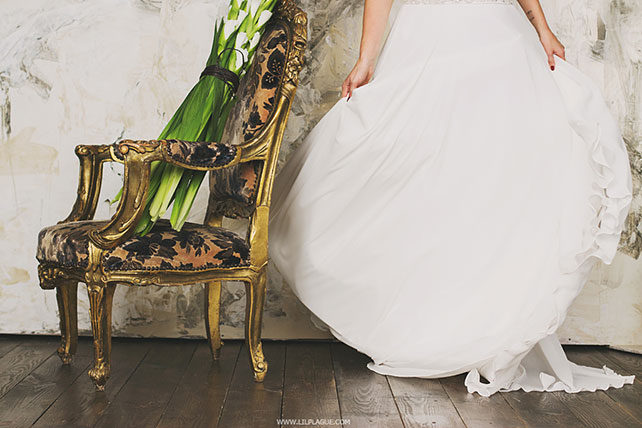 Фотопроект Blogger Bride. Часть 2, невеста и букет из гладуолусов