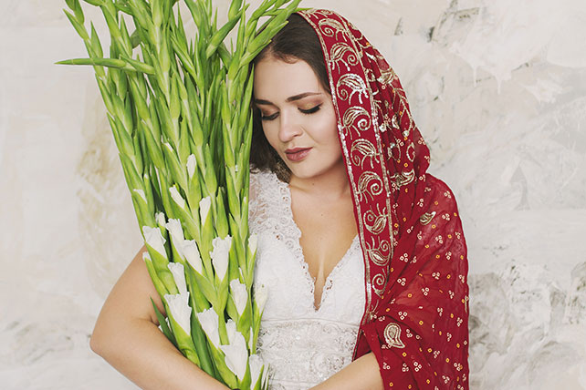 Фотопроект Blogger Bride. Часть 2, восточная невеста в шарфе