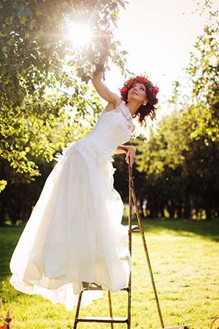Фотопроект Blogger Bride. Часть 2, невеста на лестнице