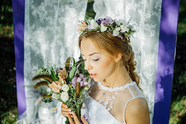 Фотопроект Blogger Bride. Часть 2, невевста с букетом