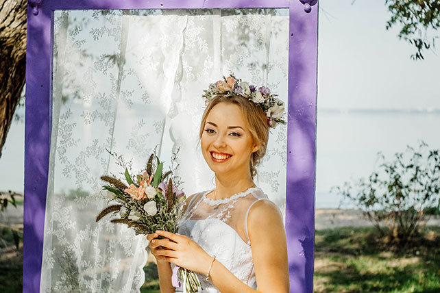 Фотопроект Blogger Bride. Часть 2, невеста на фоне арки
