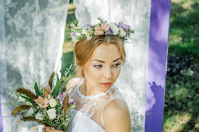 Фотопроект Blogger Bride. Часть 2, невеста в стиле прованс с цветами