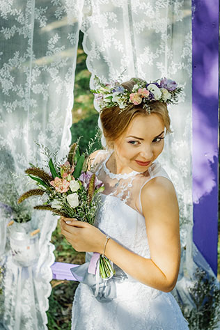Фотопроект Blogger Bride. Часть 2, невеста и арка в стиле прованс