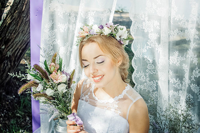 Фотопроект Blogger Bride. Часть 2, портрет невесты в стиле прованс