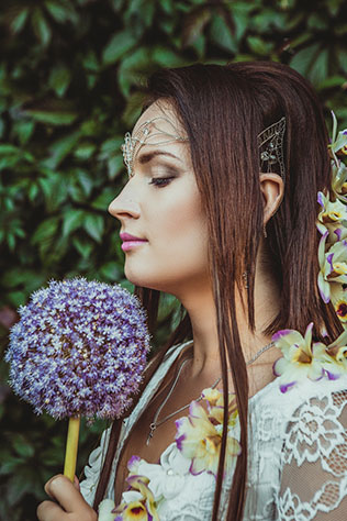 Фотопроект Blogger Bride - 3, невеста в образе лесной феи, макияж невесты